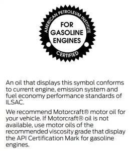 API Certification Mark for gasoline Engines