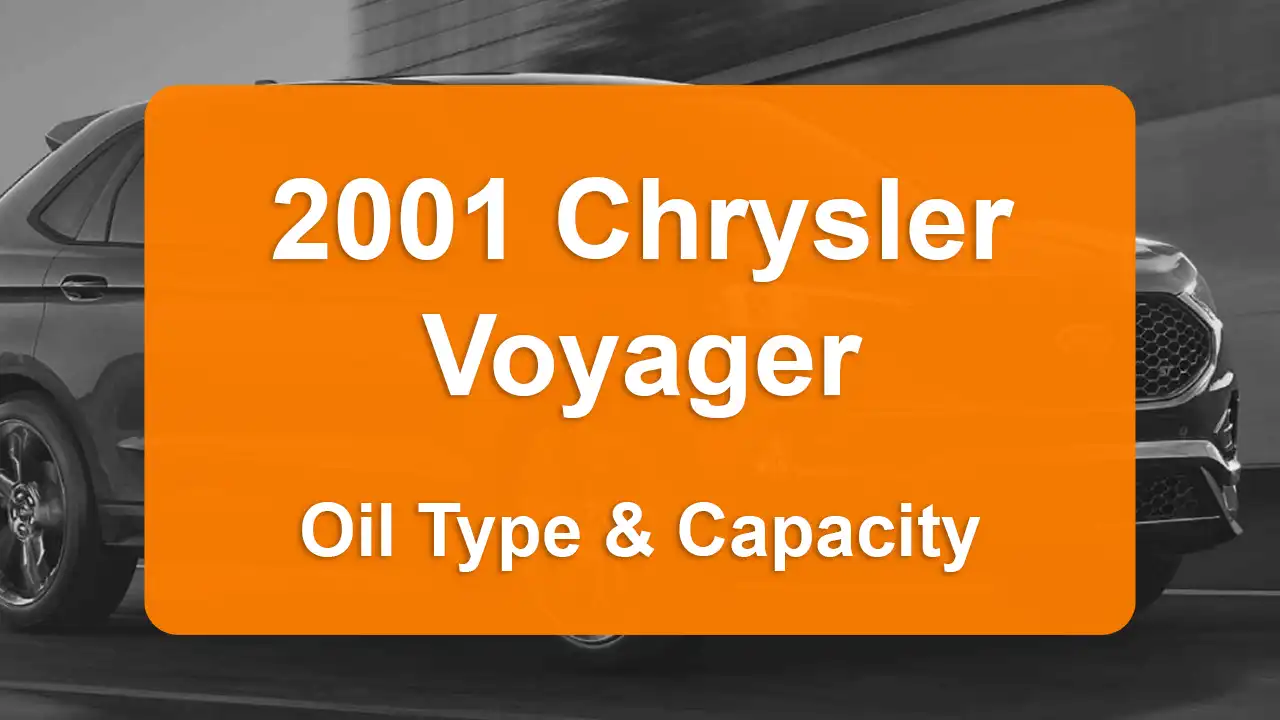 chrysler voyager 2001 oil type