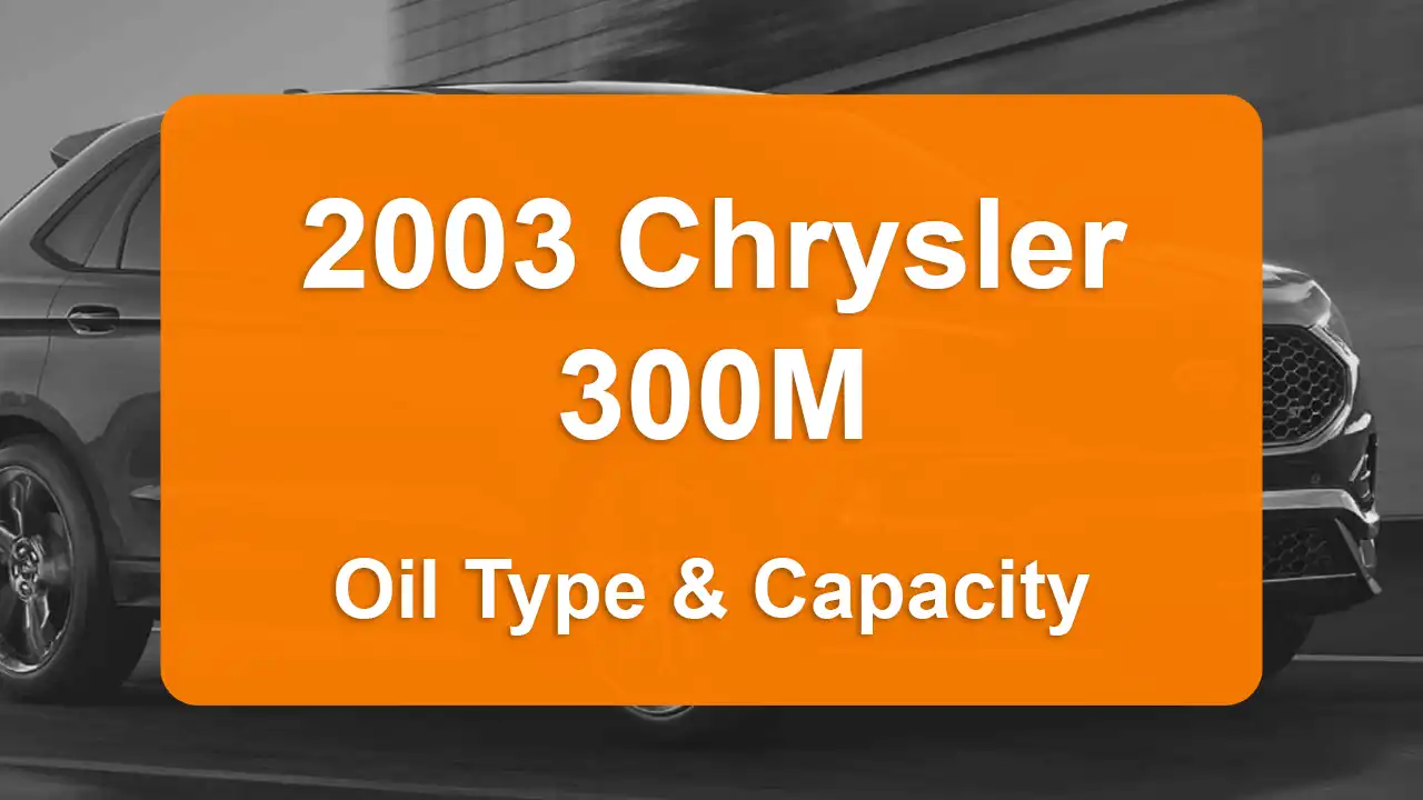 Oil Requirements and Guide - Oil Capacity: 5 quarts - Oil Type/Viscosity: SAE 5W-30 - Oil Filter: .