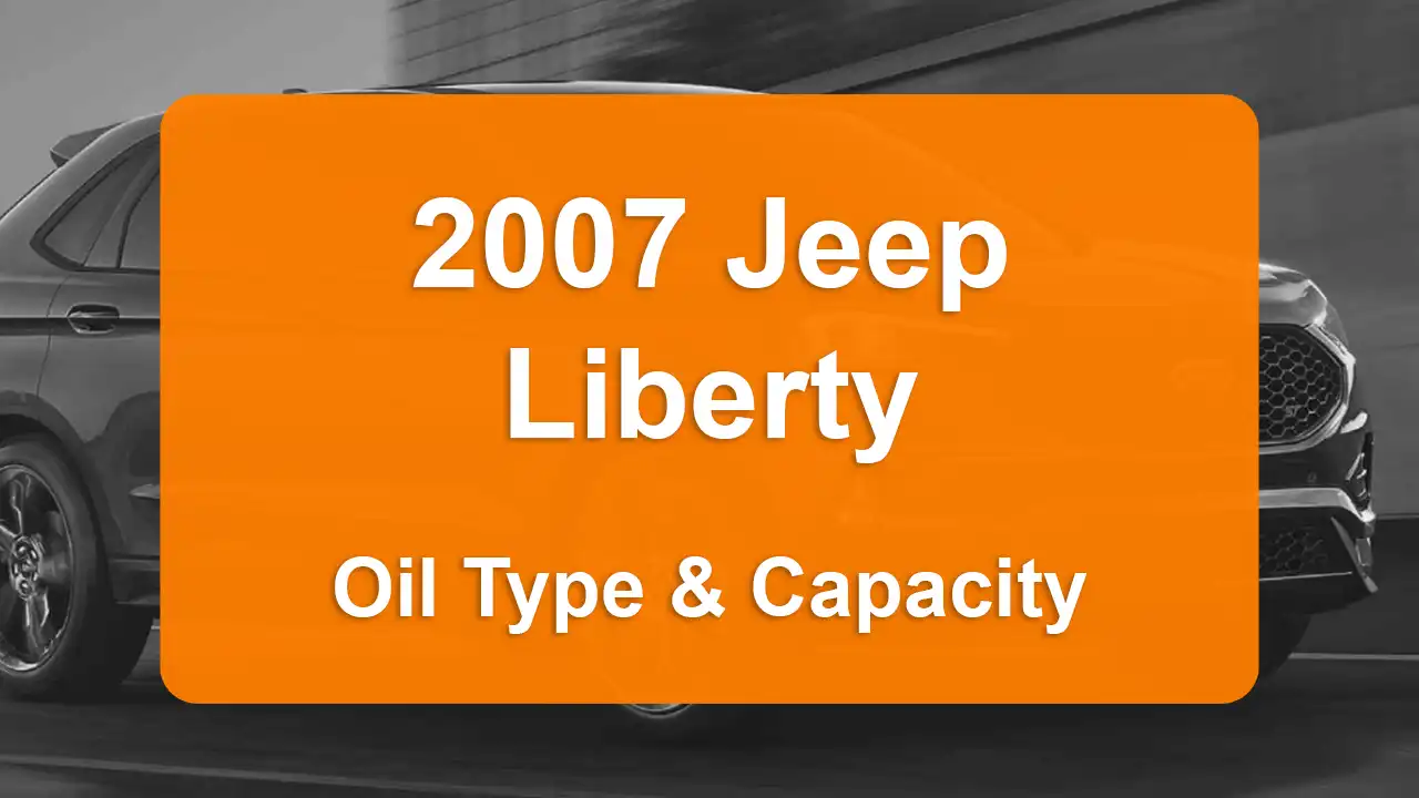 Oil Requirements and Guide - Oil Capacity: 5 quarts - Oil Type/Viscosity: SAE 5W-20 - Oil Filter: .