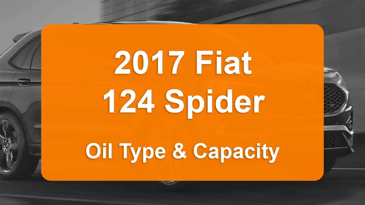 Oil Requirements and Guide - Oil Capacity: 4 quarts - Oil Type/Viscosity: SAE 5W-40 - Oil Filter: .