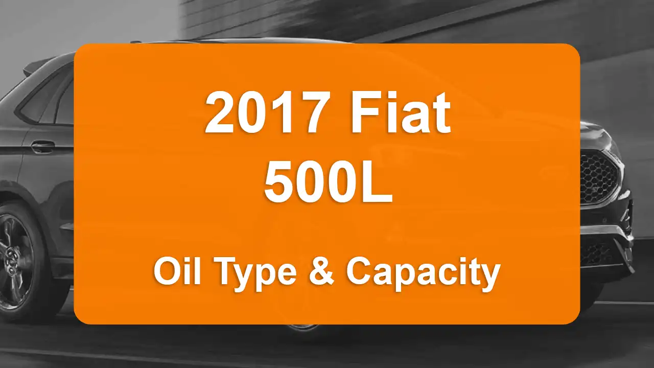 Oil Requirements and Guide - Oil Capacity: 4 quarts - Oil Type/Viscosity: SAE 5W-40 - Oil Filter: .