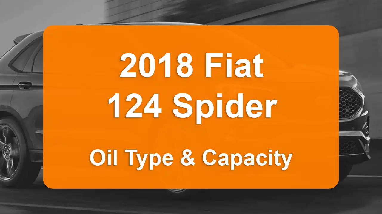 Oil Requirements and Guide - Oil Capacity: 4 quarts - Oil Type/Viscosity: SAE 5W-40 - Oil Filter: .