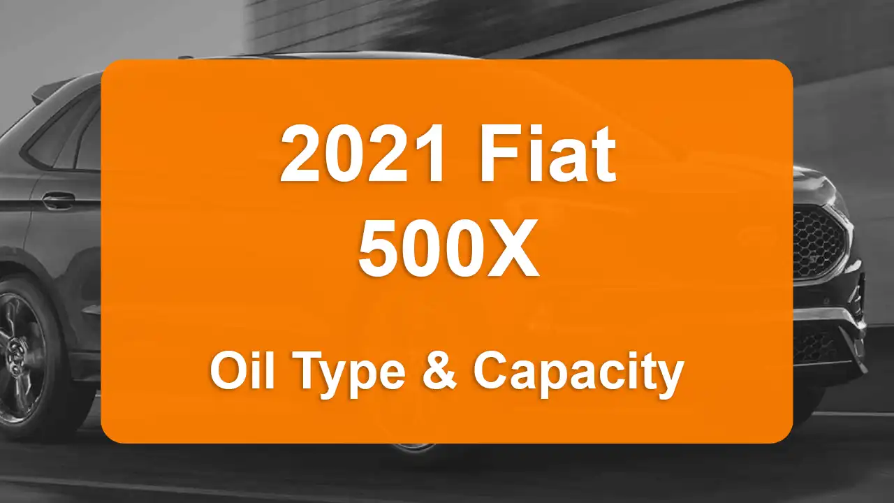 Oil Requirements and Guide - Oil Capacity: 4.8 quarts - Oil Type/Viscosity: SAE 0W-30 - Oil Filter: .