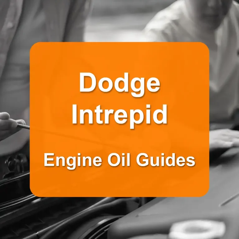 Dodge Intrepid Engine Oil Capacities and Oil Types (All Years)