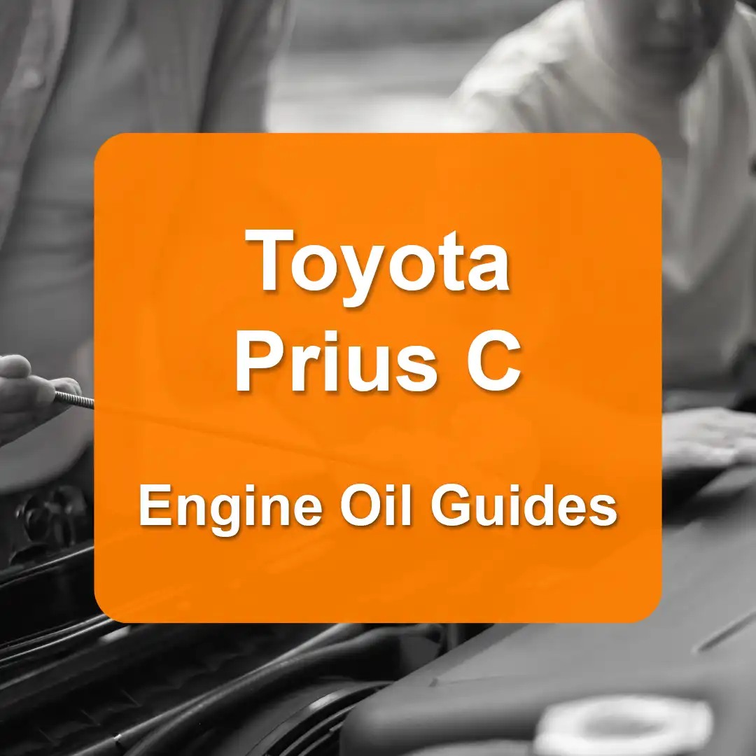 Toyota Prius C Engine Oil Capacities and Oil Types (All Years)