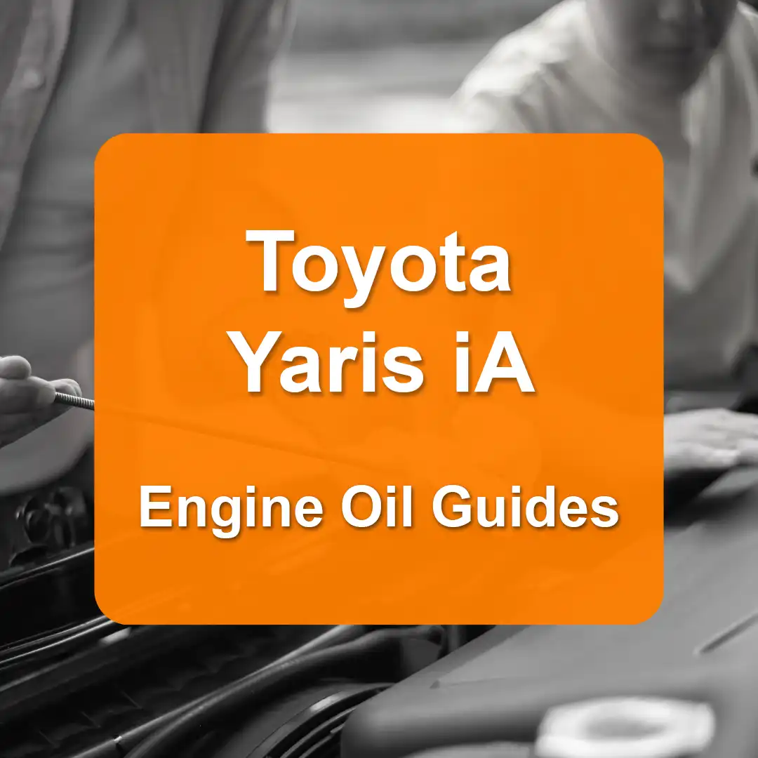 Toyota Yaris iA Engine Oil Capacities and Oil Types (All Years)